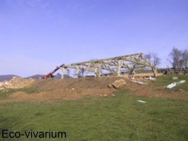Construction de l'eco-vivarium: structure bois