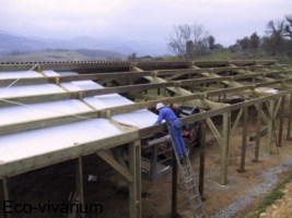 Construction de l'eco-vivarium: structure bois